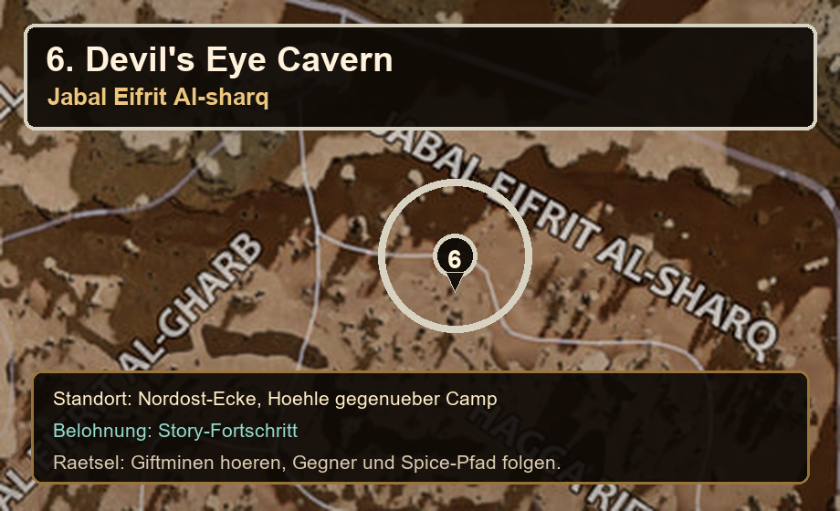 Standortkarte Teufelsaugen-Höhle